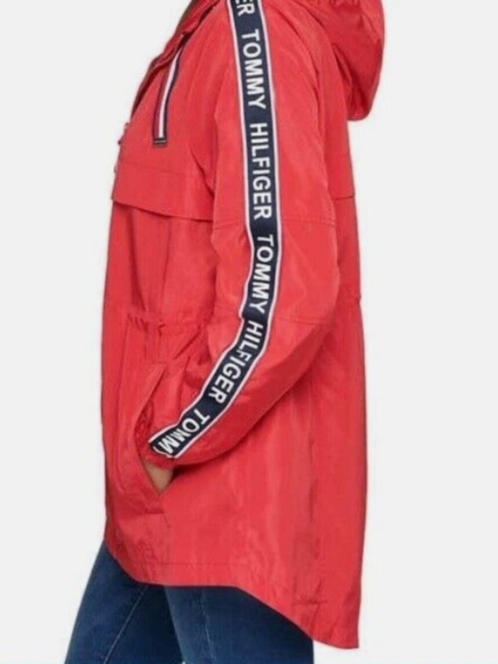 Tommy Hilfiger Long Windbreaker Jacket Small